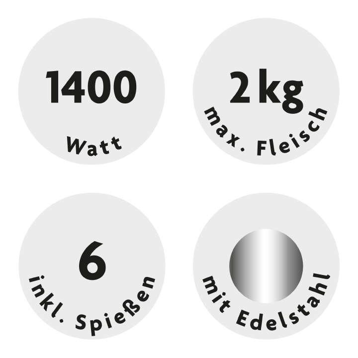 Rachs KOCHWERK Dönergrill 1400 W